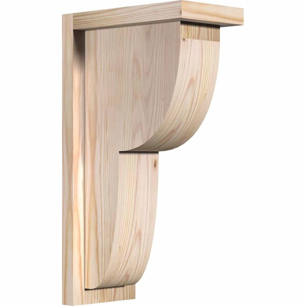 Ekena Millwork Crestline Smooth Corbel w/Backplate, Douglas Fir, 5 1/2"W x 10"D x 18"H COR06X10X18CRE01SDF - main